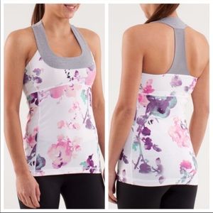 Lululemon Athletica Blurred Blossoms Racerback